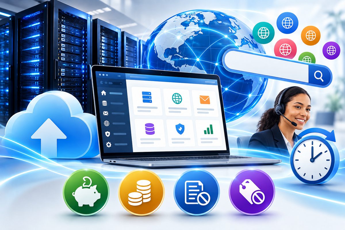 Hepsia Control Panel, global hosting network and 24x7 customer support