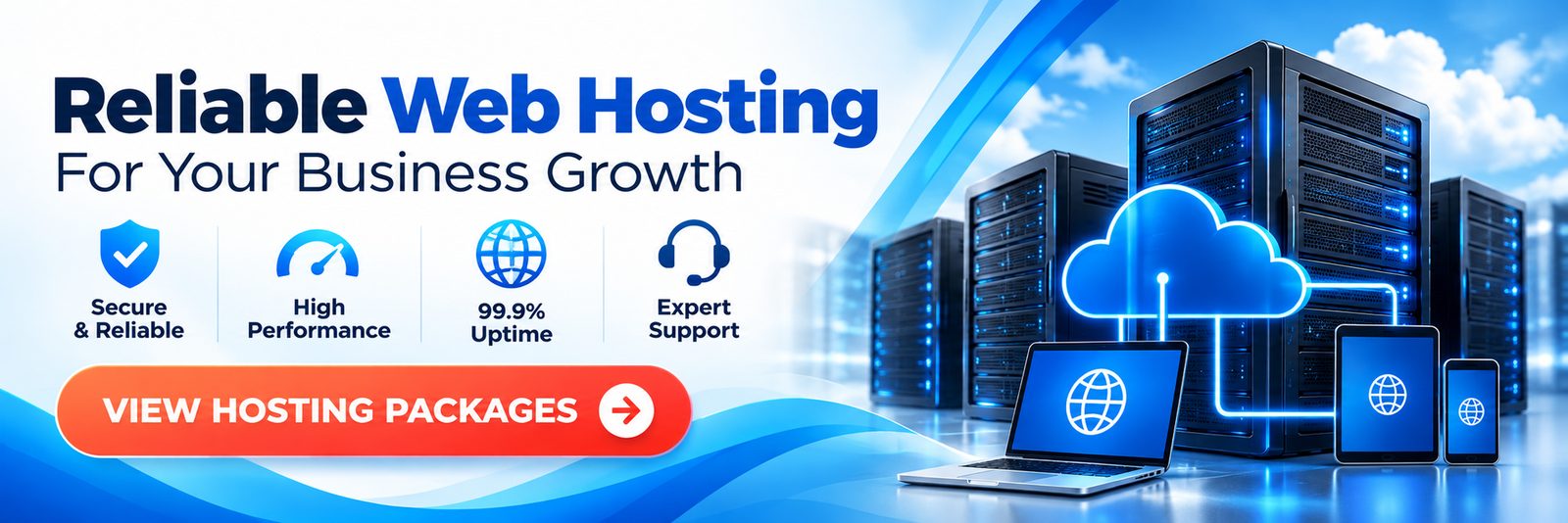 Reliable web hosting for your business growth - secure, high performance, 99.9% uptime, expert support