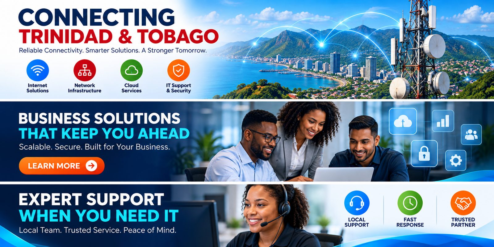 Connecting Trinidad and Tobago - business solutions that keep you ahead, expert support when you need it