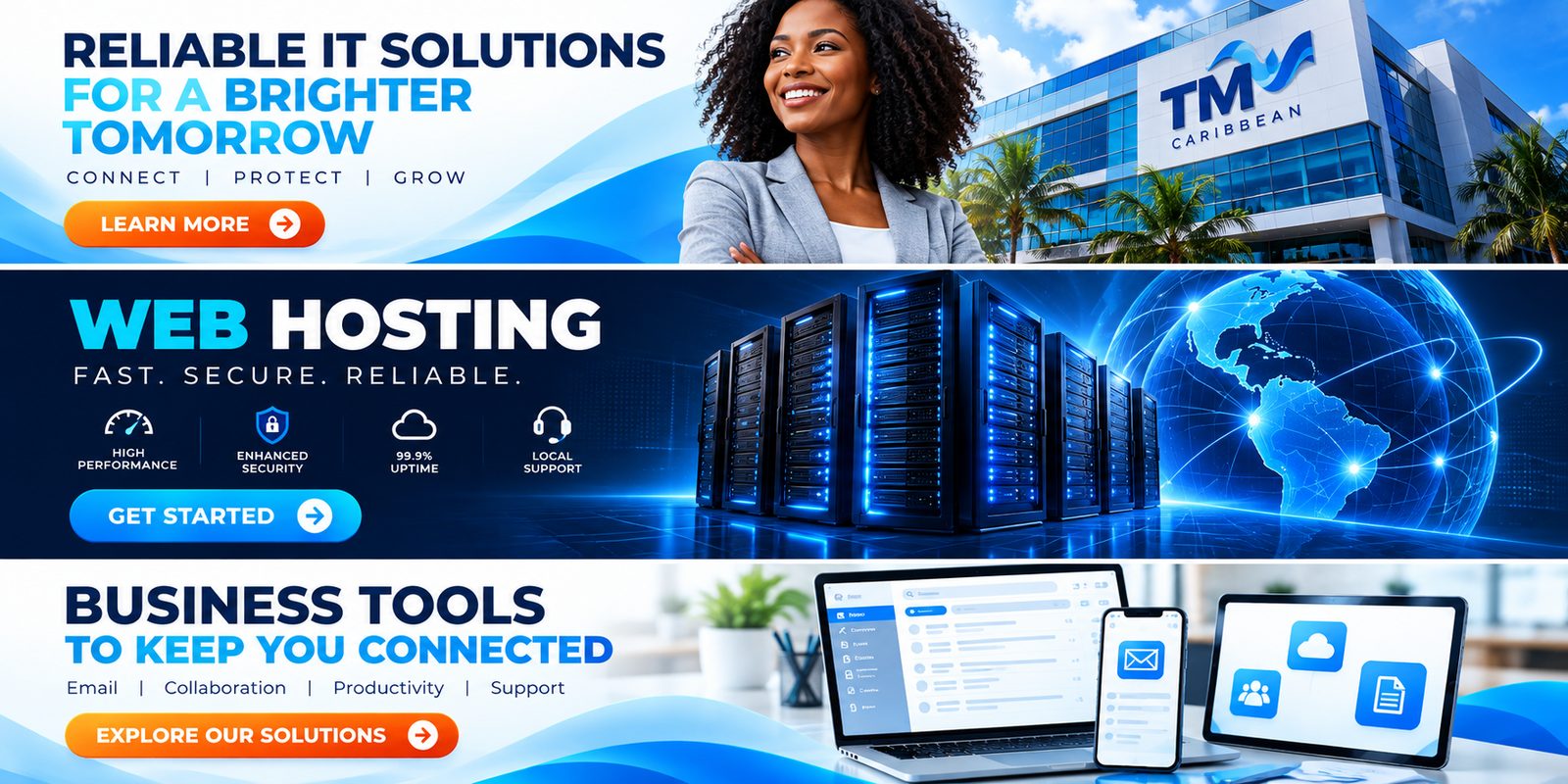 Reliable IT solutions, fast secure web hosting and business tools to keep you connected